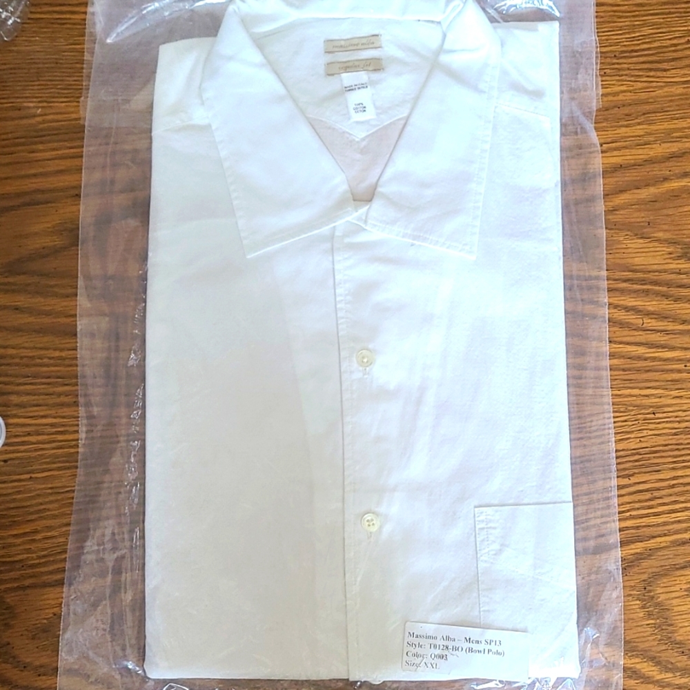 Massimo Alba White Button Down
